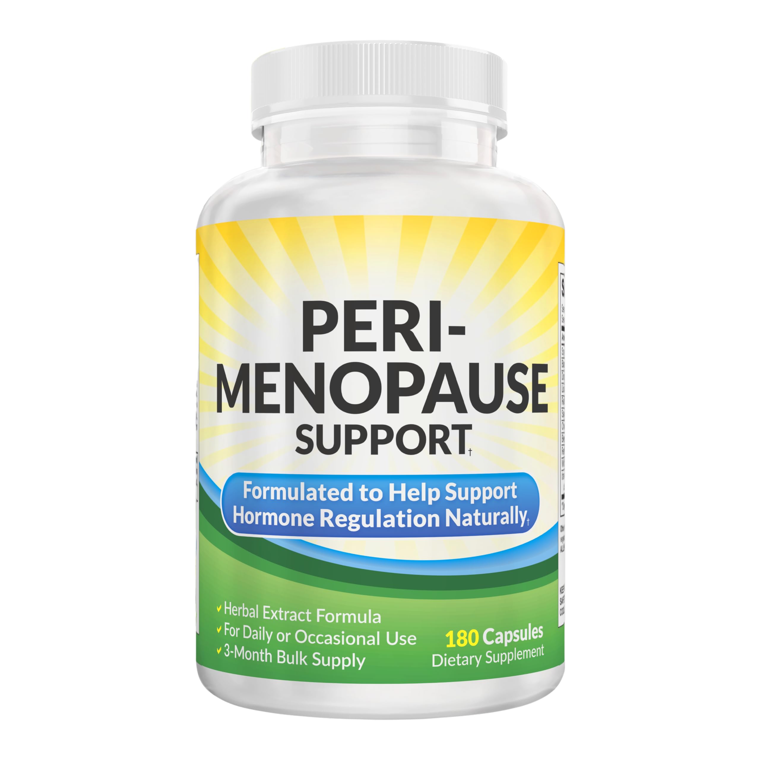 Perimenopause Support (3-Month) Supplement Blend | Women's Health & Hormone Support with 11 Herbs & Extracts | Female Hormonal Balance Supplements | 90-Day Bulk Supply | 180 Capsules Elevate Recovery Supplements Au supplements