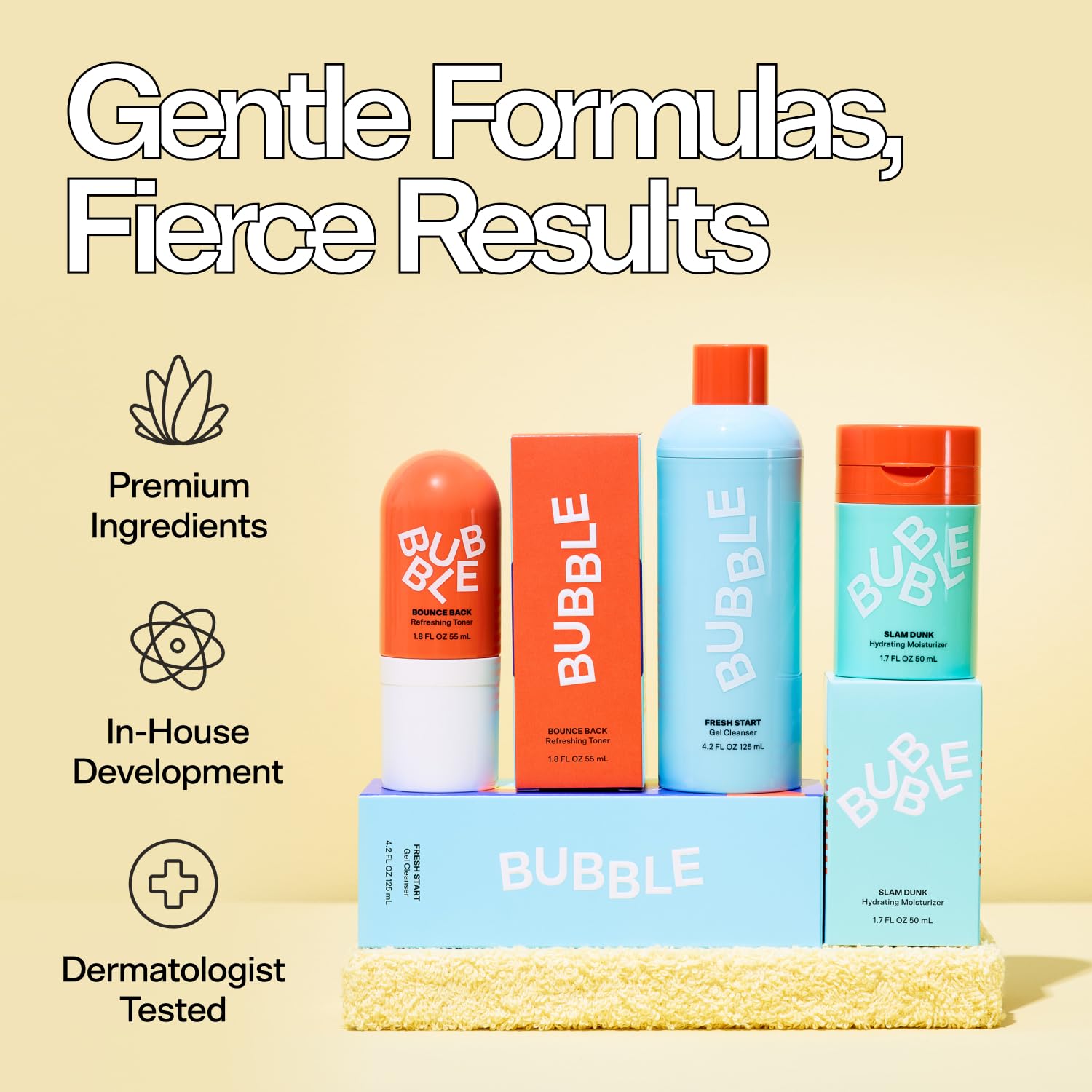 Bubble Skincare Slam Dunk Hydrating Face Moisturizer - Travel Size Lightweight Face Lotion