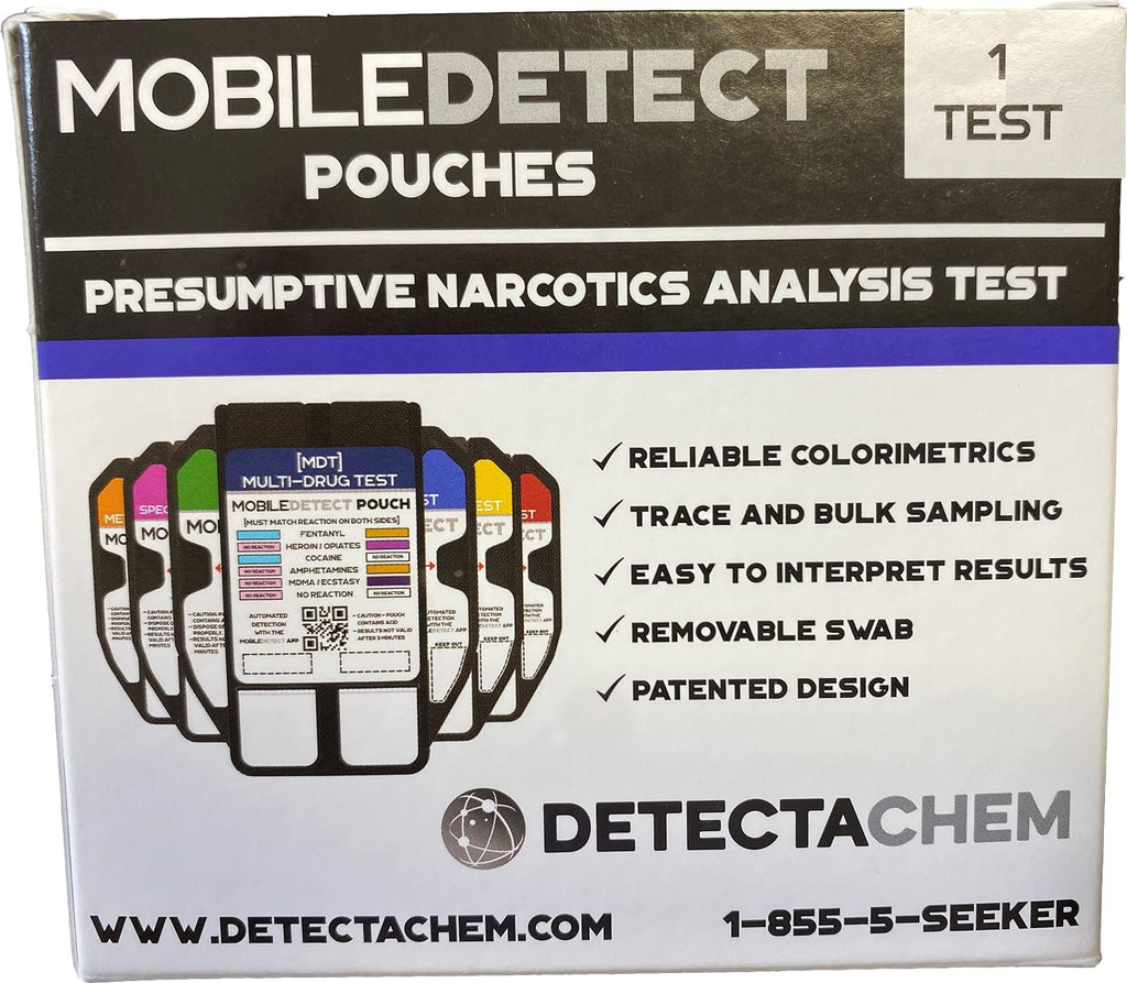 MobileDetect Pouch Residue Detection Multi-Drug Test Kit - Rapid Surface Residue Detector MobileDetect Pouch Au supplements