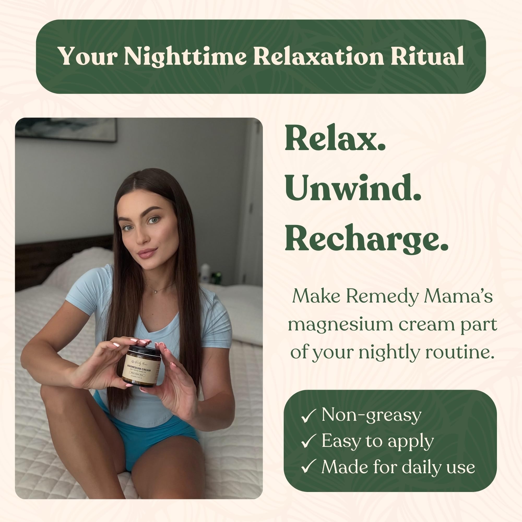 Remedy Mama Magnesium Cream for Sleep, Cramps & Muscle Soreness – with Hemp Seed Oil, Jojoba, Shea & Mango Butter – Natural, Skin-Friendly & Safe for Kids – Lavender – 4oz Glass Jar – Made in Canada Remedy Mama Au supplements