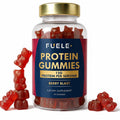 FUELE+ Protein Gummies – 12g High Protein Snack, Mixed Berry Flavor, No Added Sugar, Whey Protein Gummies, Supports Muscle Recovery, Post Workout Supplement