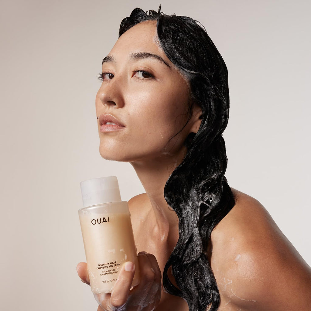 OUAI Medium Shampoo Refill - Hydrating Shampoo with Coconut Oil, Babassu, Kumquat Extract and Keratin - Strengthens, Nourishes and Adds Shine - Paraben, Phthalate and Sulfate Free Hair Care (32 Fl Oz) OUAI Au supplements