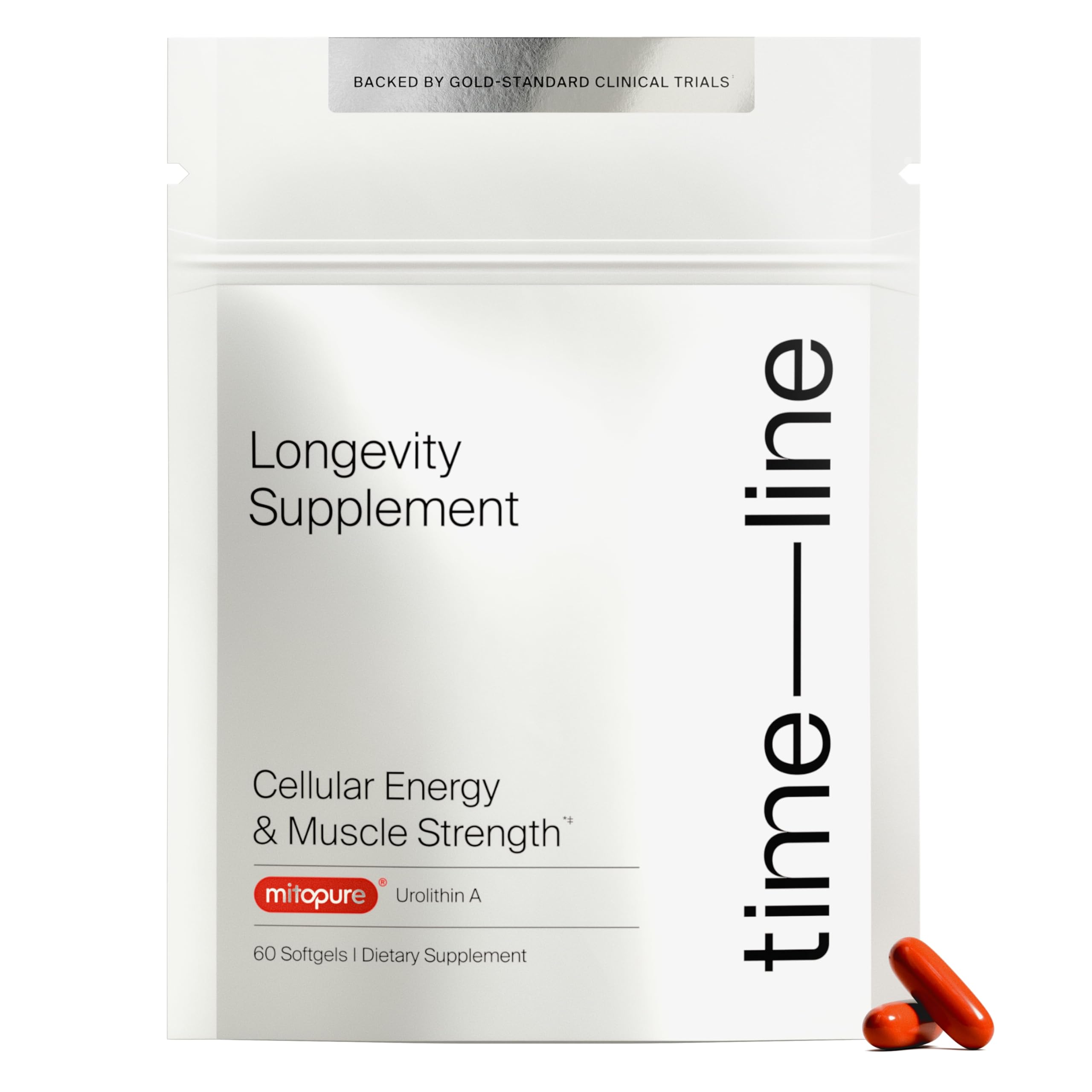 Timeline Mitopure Urolithin A Supplement Softgels - Clinically Proven Support for Healthy Aging and Cellular Renewal