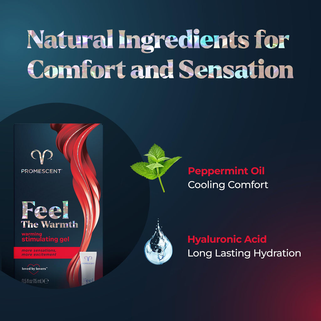 Promescent Warming Gel for Women, Personal Gel for Her, Intimate Lube, Non-Sticky Warming Lubricant, 75 Applications (15ml) Promescent Au supplements