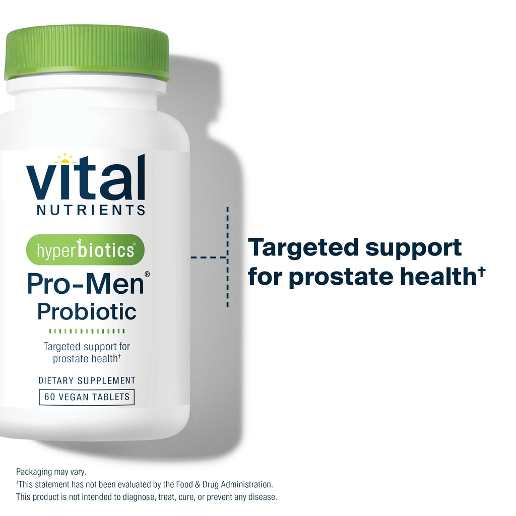Hyperbiotics Vital Nutrients Pro Men Probiotics | Vegan Advanced Probiotics for Men | Clinically Studied for Prostate Health, Digestive Balance and Gut Health* | Gluten, Dairy, Soy Free | 60 Tablets Hyperbiotics Au supplements