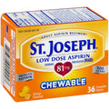 St. Joseph Orange Chewable 81mg Aspirin, 36 Tablets St. Joseph Au supplements