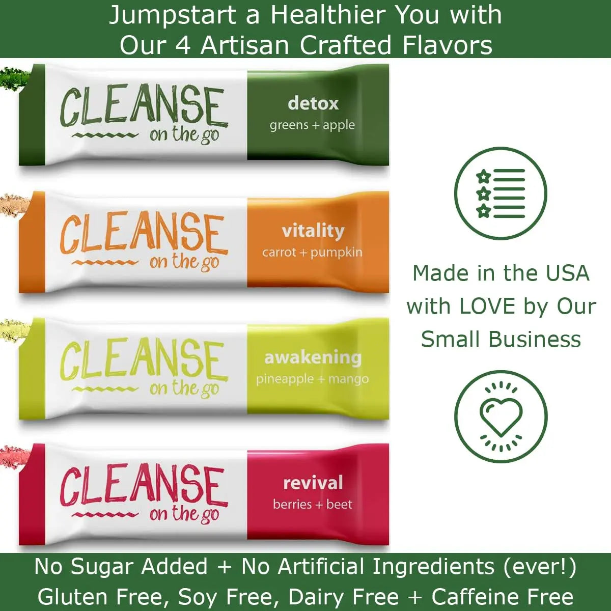 CLEANSE on the go - 3 Day Juice Cleanse - Just Add Water - 21 Powder Packets CLEANSE on the go Au supplements