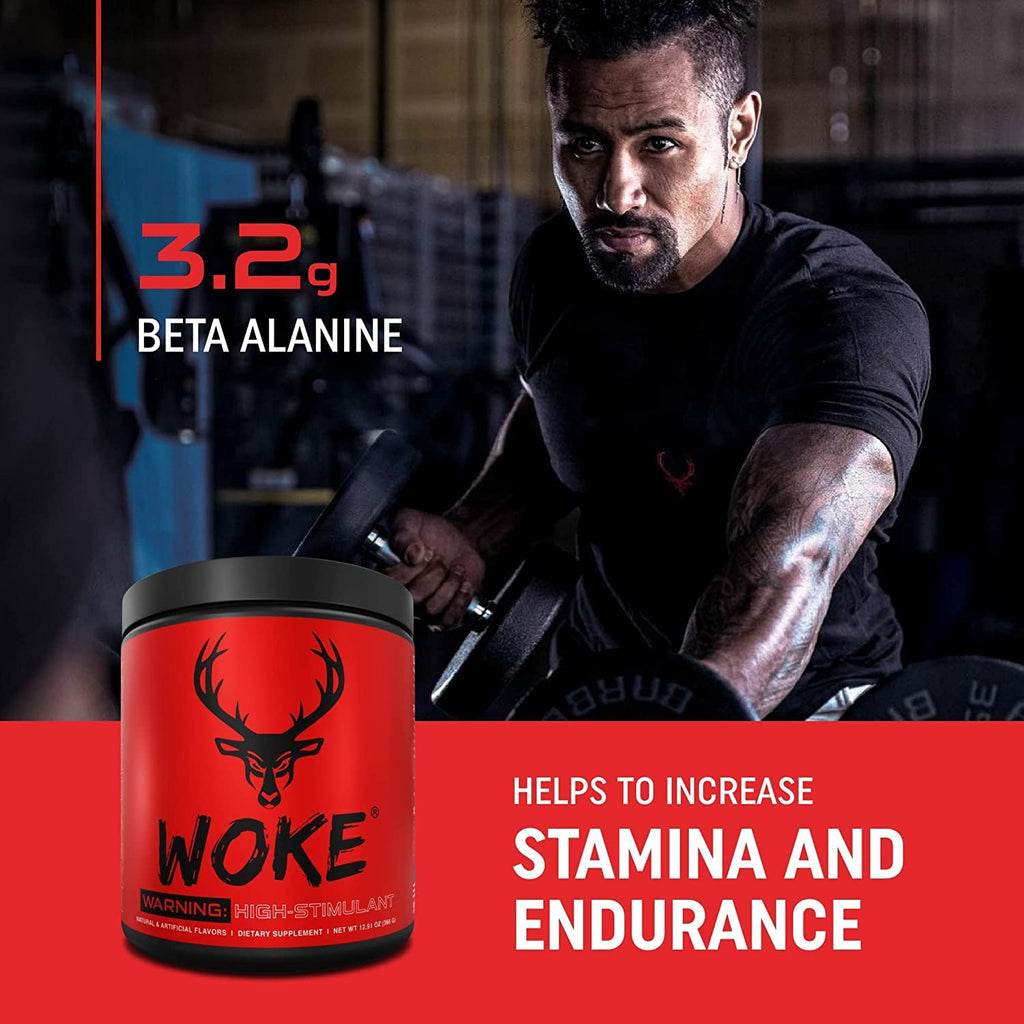 Bucked Up - Woke - HIGH STIM Pre Workout - Best Tasting - Focus Nootropic, Pump, Strength and Growth, 30 Servings (Rocket Pop) Bucked Up Au supplements