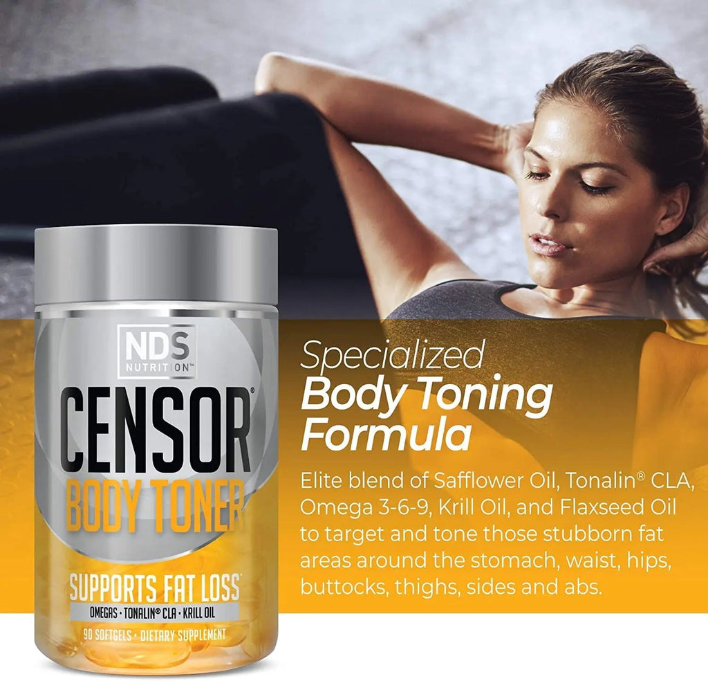 Censor NDS Nutrition Fat Loss and Body Toner with CLA, Fish Oil, Safflower and Omega 3-6-9 Blend Censor Au supplements