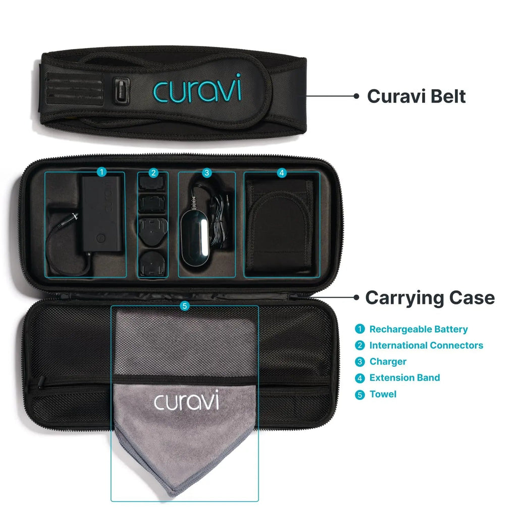 CURAVI Plus™ Wearable Red Light Therapy Belt for Lower Back Pain Relief - 160 Diodes - Safe and Effective CURAVI Au supplements