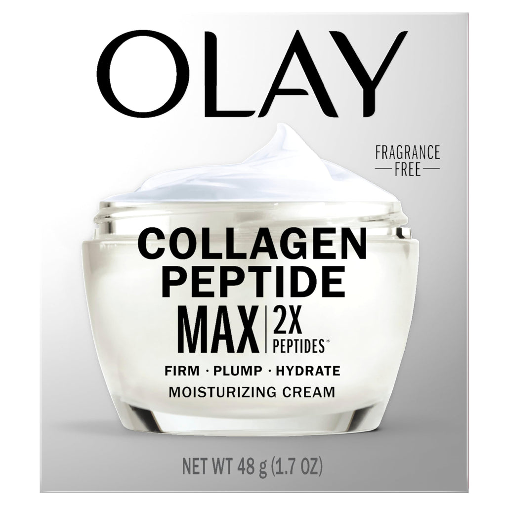Olay Collagen Peptide Face Moisturizer, Firming Cream for Women, Fragrance-Free, Non-Greasy - Hydrating, Anti-Aging, Anti-Wrinkle