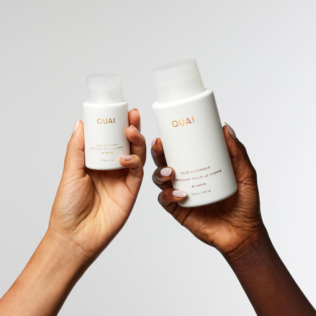 OUAI Body Cleanser, St. Barts Travel Size - Foaming Body Wash with Jojoba Oil & Rosehip Oil to Hydrate, Balance & Soften Skin - Paraben, Phthalate & Sulfate Free Skin Care Products (3 fl oz) OUAI Au supplements