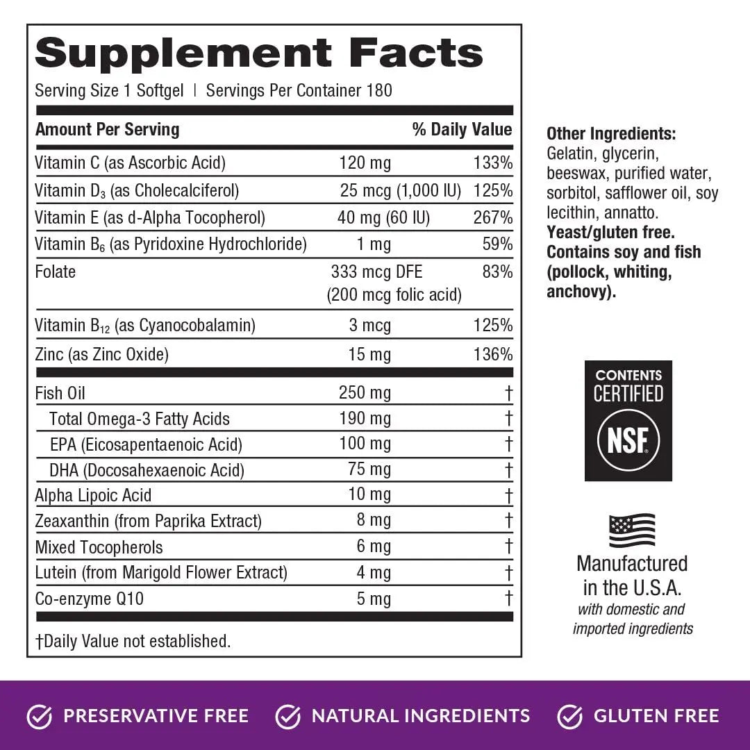EyePromise Restore Supplement - 180 Softgel Capsules Containing Lutein EyePromise Au supplements