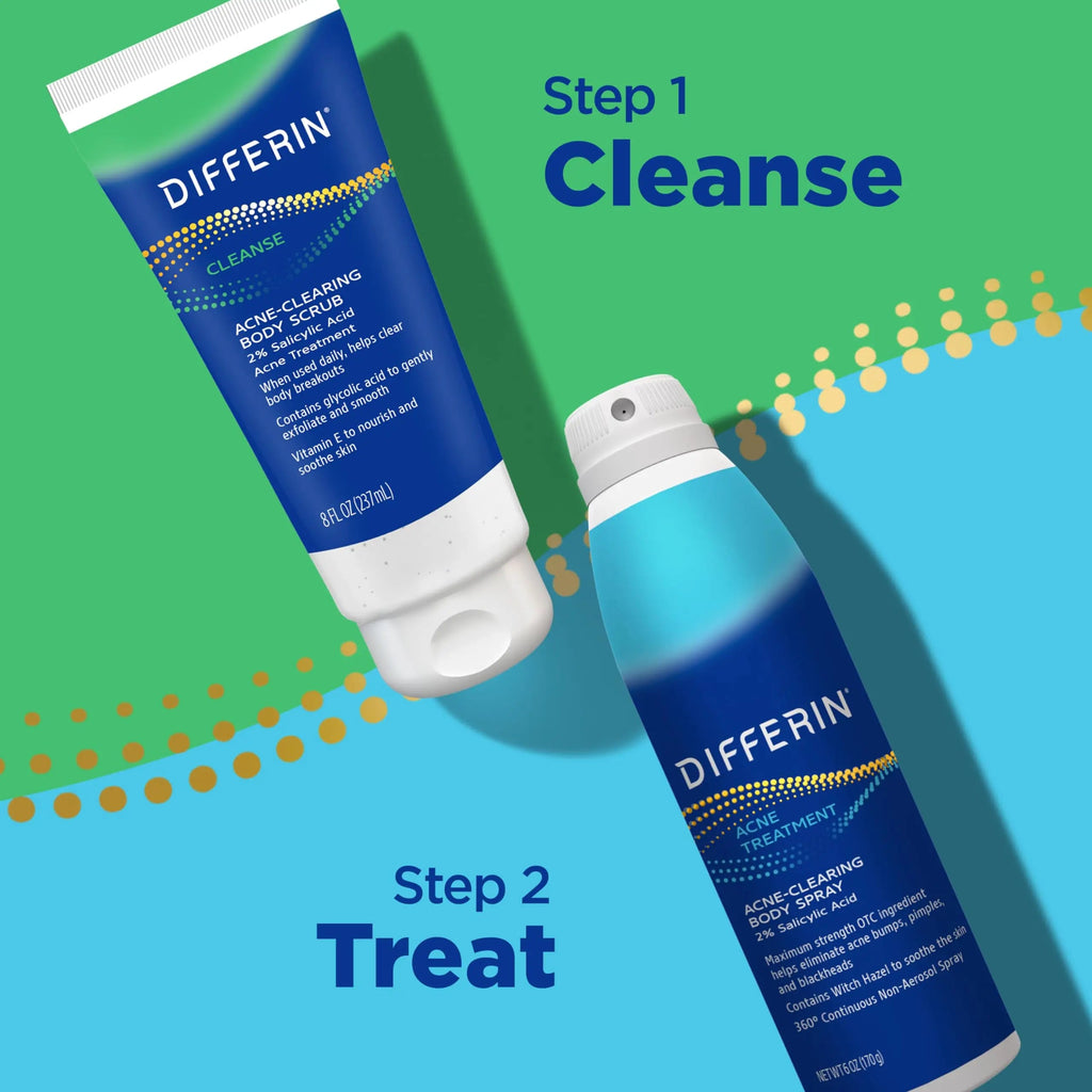 Differin Body Scrub with Salicylic Acid Acne Clearing Improves Tone and Texture Prone Skin Differin Au supplements