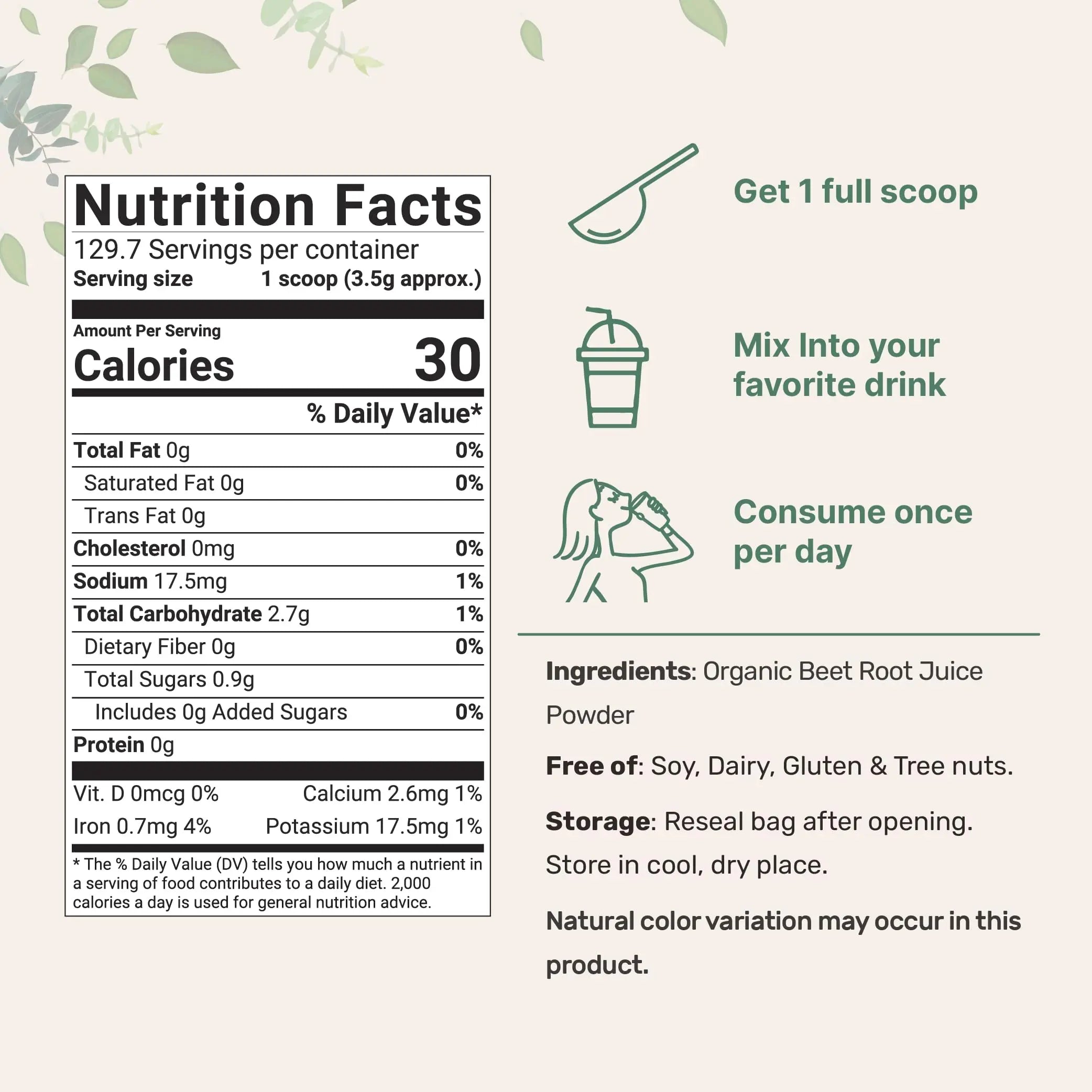 Micro Ingredients Organic Beet Root Powder, 1 Pound, Cold Pressed and Water Soluble Micro Ingredients Au supplements