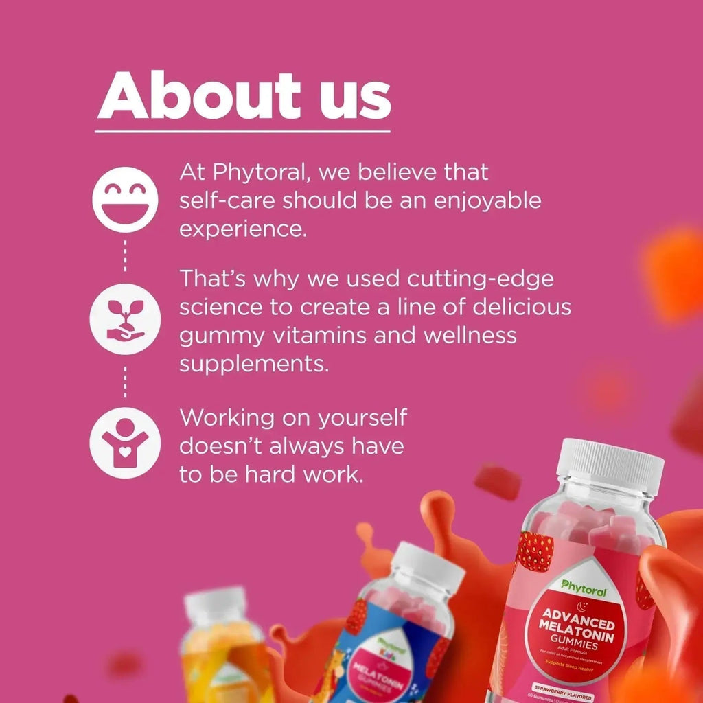Natural Multivitamin Iron Gummies for Adults - Adult Gummy Vitamins with Iron and Energy Boost B Complex Vitamins Phytoral Au supplements