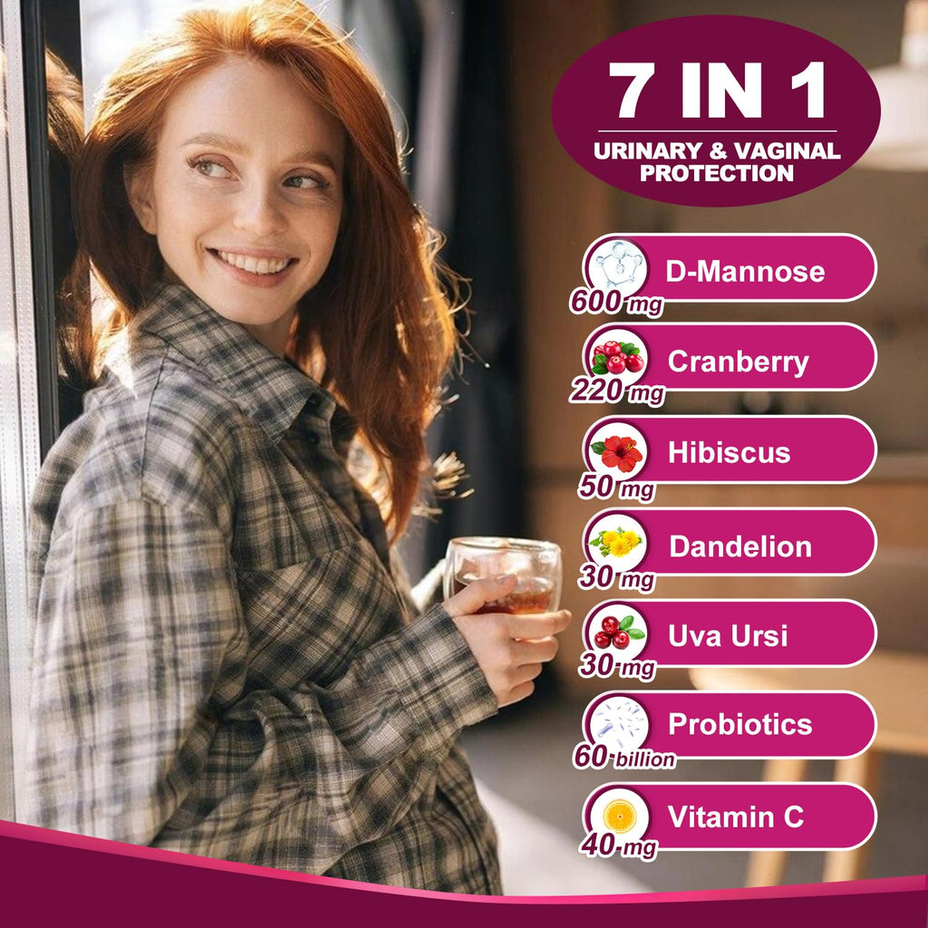 NATURE TARGET Probiotics for Women Urinary Tract Health with D Mannose & Cranberry - 60 Billion CFUs Vaginal Probiotics for Digestive Health, UTI & PH Balance with Prebiotics - 90 Capsules NATURE TARGET Au supplements