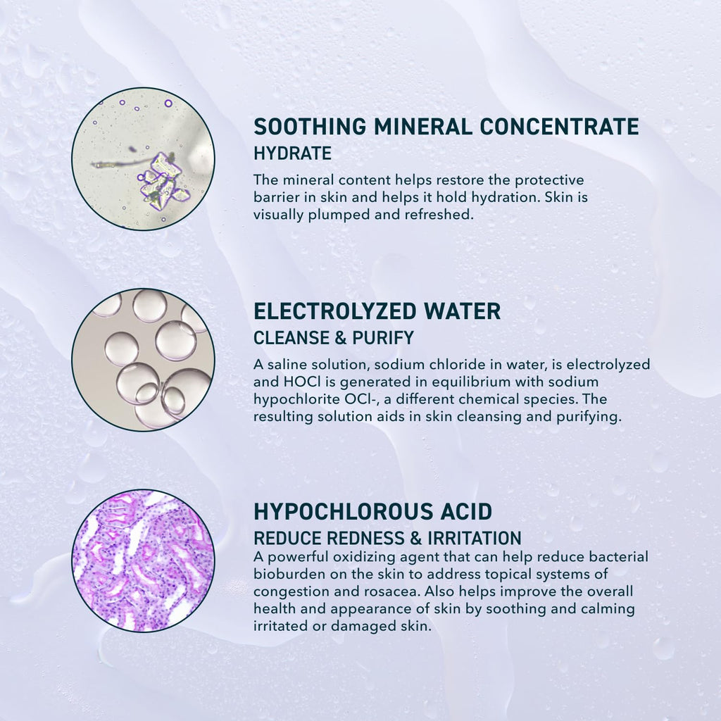 Prequel Skin Universal Skin Solution Hypochlorous Acid Spray for Face and Body. Fine Mist HOCL Facial Cleanser and Dermal