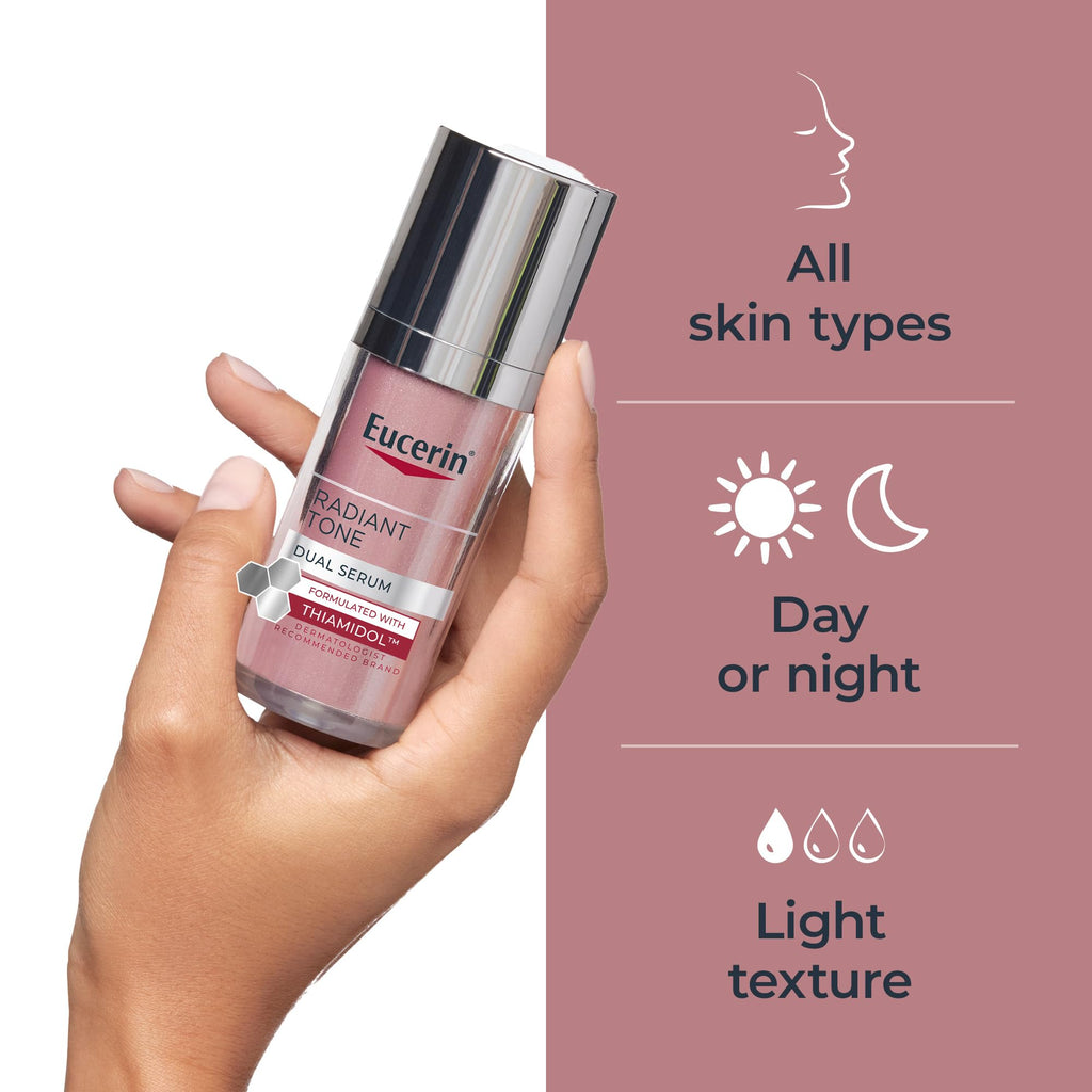 Eucerin Radiant Tone Dual Serum Dark Spot Corrector, Dark Spot Serum with Thiamidol