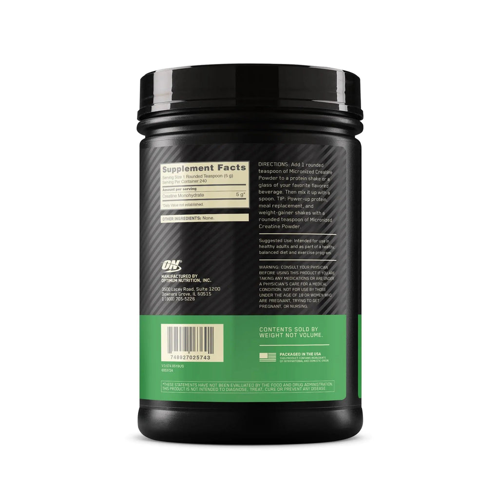 Optimum Nutrition Micronized Creatine Monohydrate Powder, Unflavored, Keto Friendly Optimum Nutrition Au supplements
