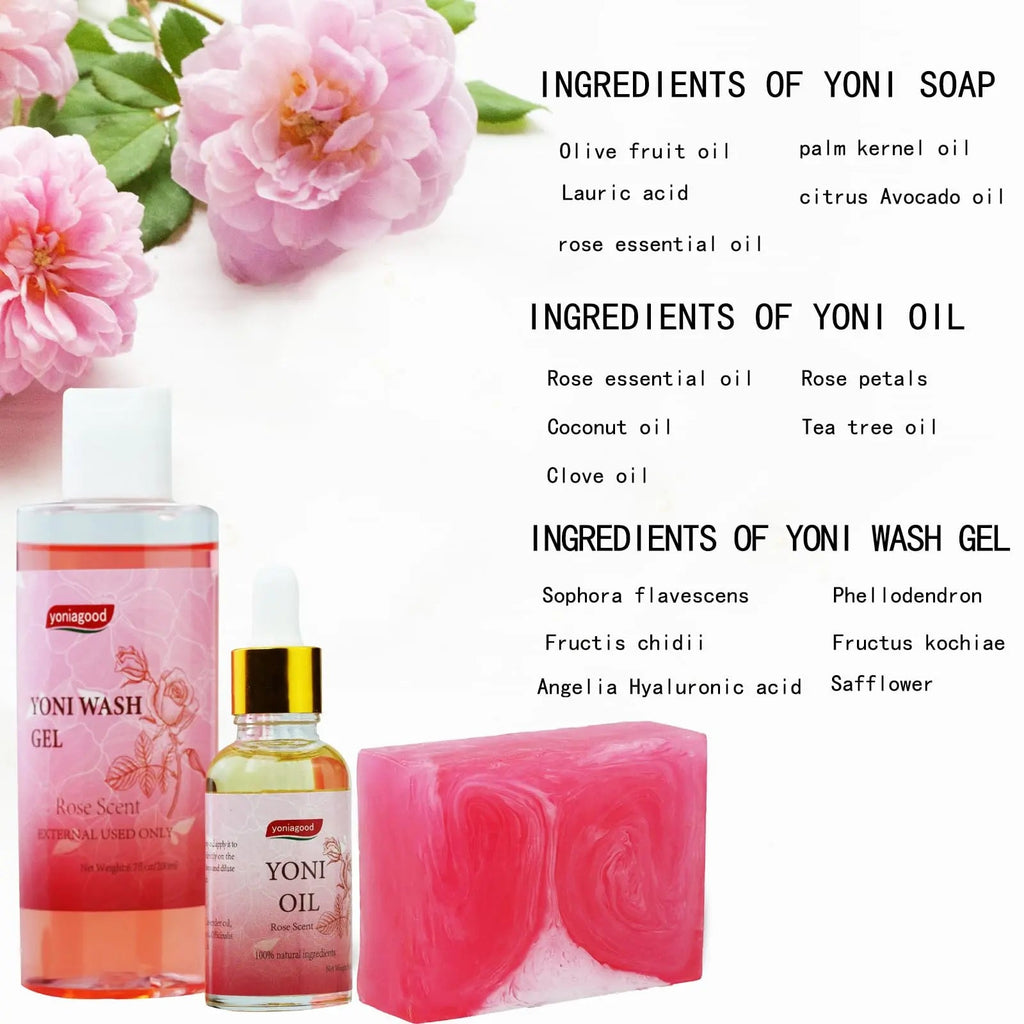 4 pack Yoni Wash Yoni Essential Oil Soap for Women Set, 2 * 30ml Feminine Oil, 6.7 fl.oz Feminine Wash yoniagood Au supplements