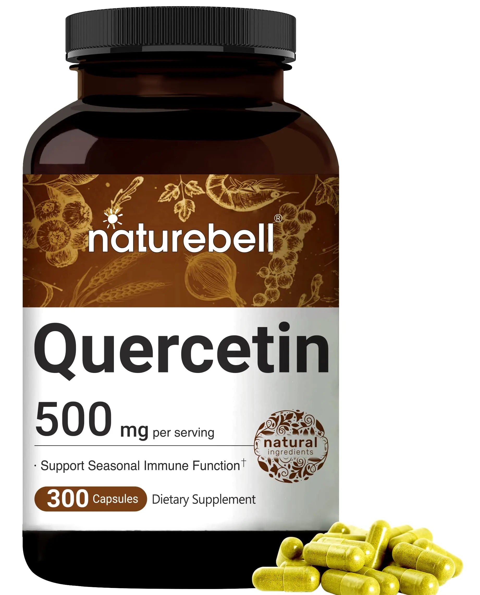 NatureBell Quercetin 500mg Per Serving | 300 Capsules, Ultra Strength Quercetin NatureBell Au supplements