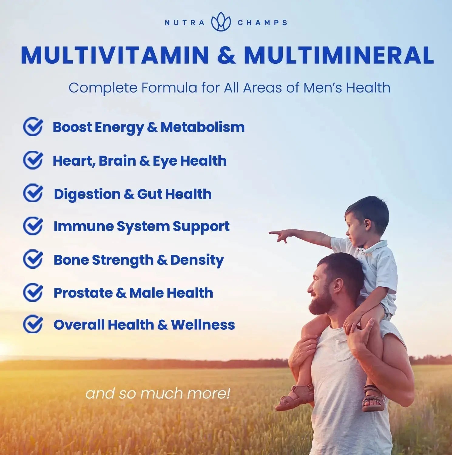 NutraChamps Multivitamin for Men, 240 Count, Vitamins A, B, C, D, E, Biotin, Zinc, Mens Gummy Multivitamins Supplement NutraChamps Au supplements