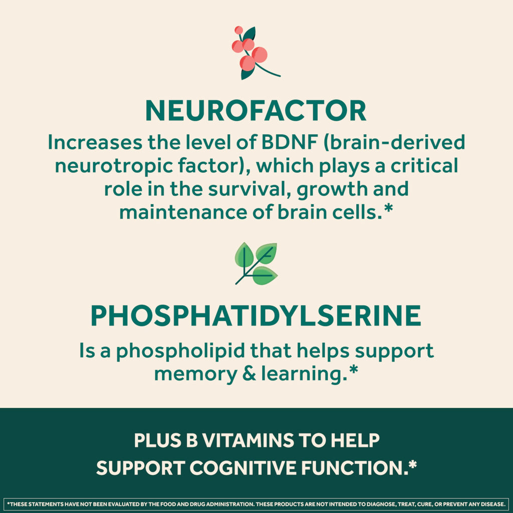 NEURIVA Ultra Decaffeinated Clinically Tested Supplement for Mental Alertness, Memory, Focus & Concentration, Cognivive, Neurofactor