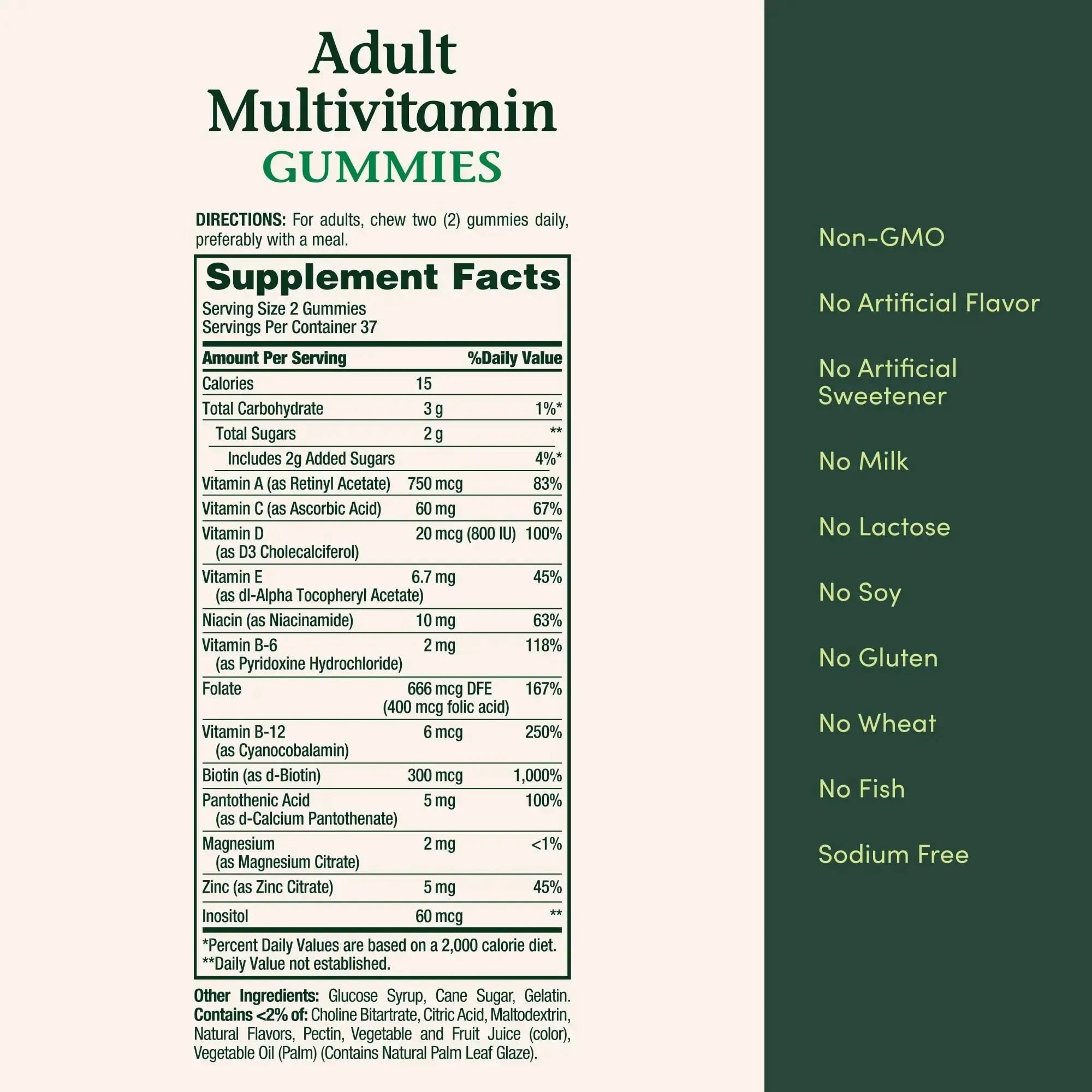 Nature's Bounty Adult Multivitamin Gummies, Vitamin Supplement, Daily Nutritional Needs, Orange, Cherry and Grape Flavor, 75 Gummies Nature's Bounty Au supplements