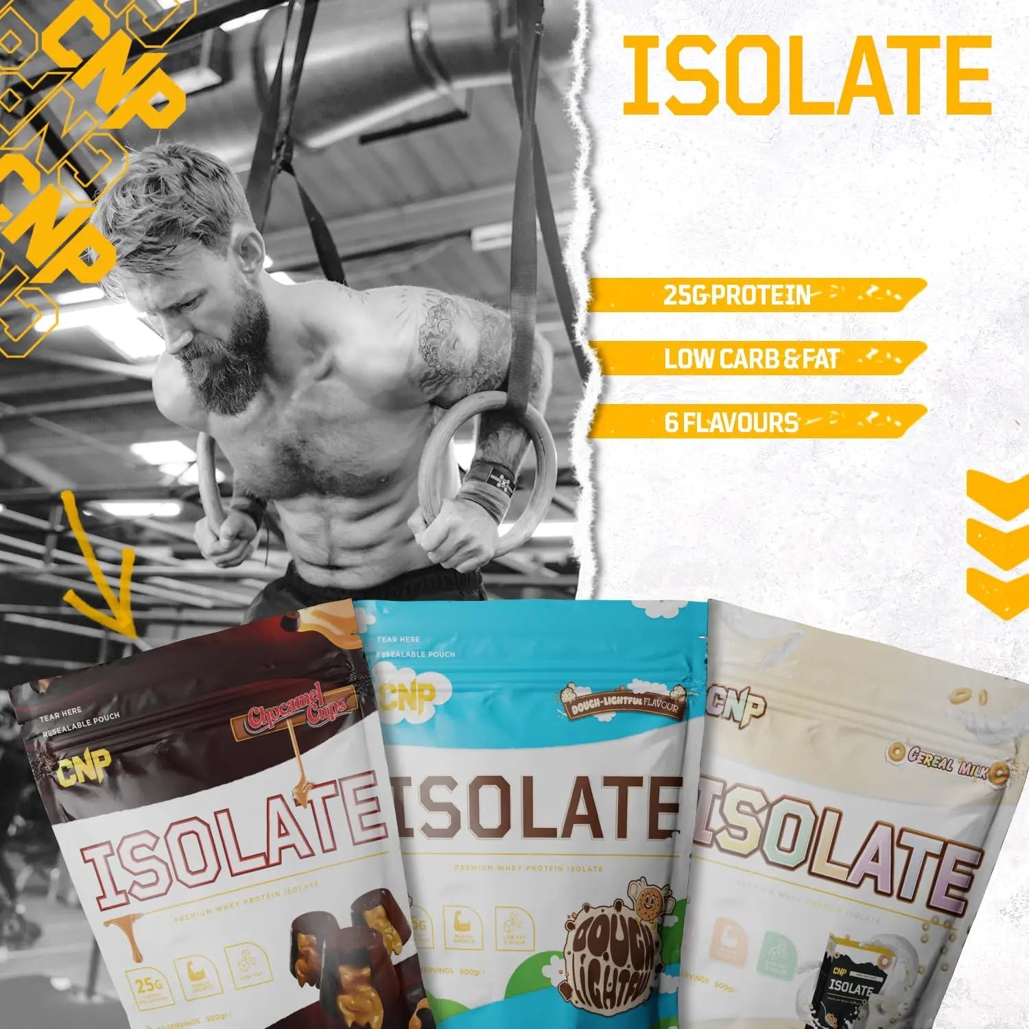 CNP Professional Isolate, Premium Whey Protein Isolate, 26g Protein, 1.6kg & 900g, 53/30 Servings CNP Professional Au supplements