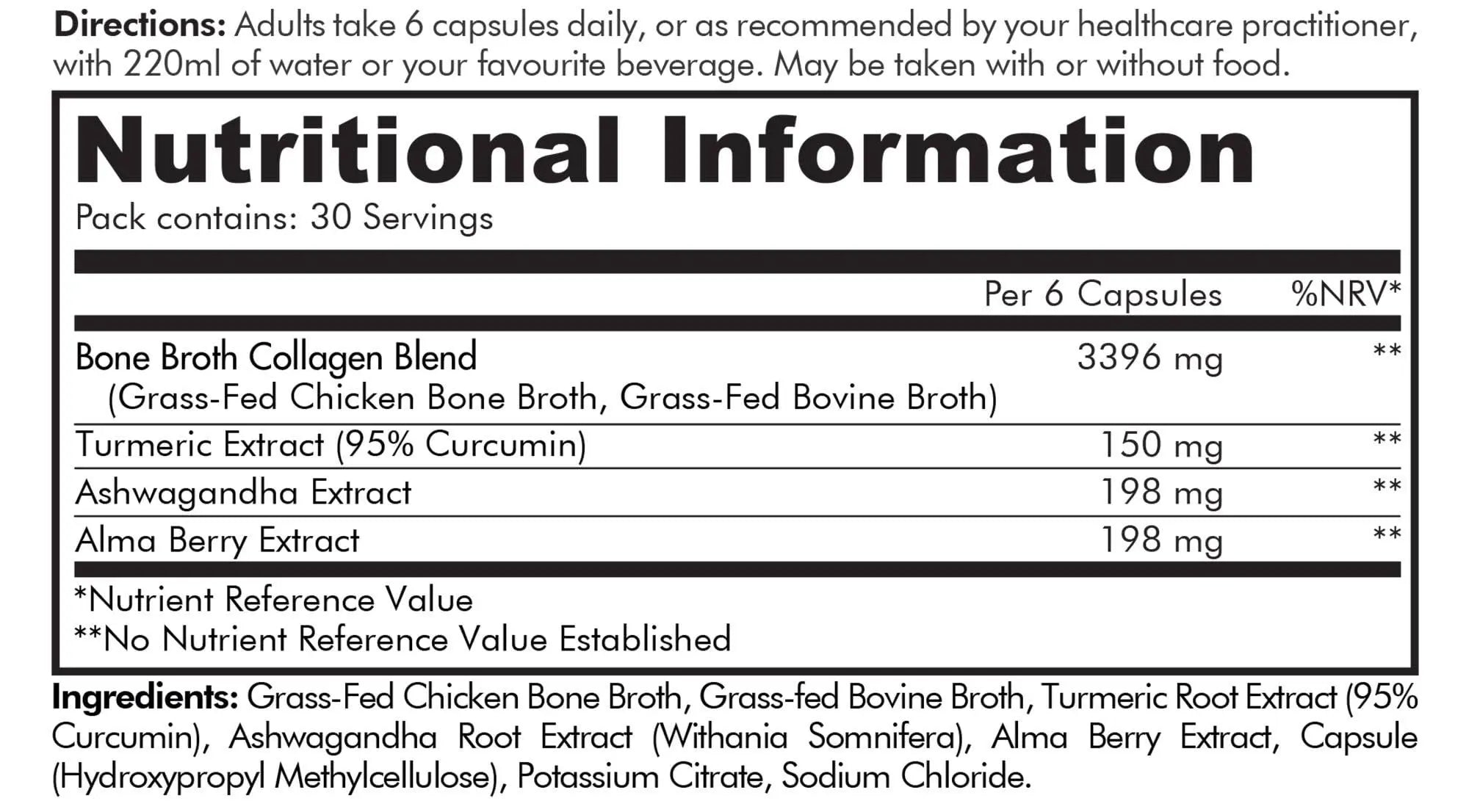 Codeage Bone Broth Collagen Capsules Grass Fed - Pasture Raised Chicken Bone Broth Collagen Codeage Au supplements