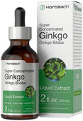 Ginkgo Biloba Extract Liquid 2 fl oz | Alcohol-Free Herb Supplement | Vegetarian Horbäach Au supplements
