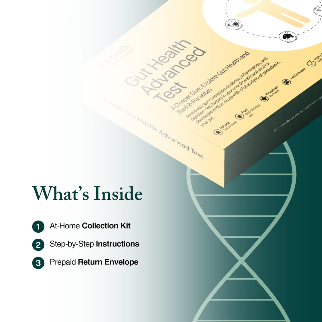 KiHealth – Gut Health Advanced Test – Comprehensive Stool Test for Microbiome, Digestion, & Inflammation – at-Home Kit Kihealth Au supplements