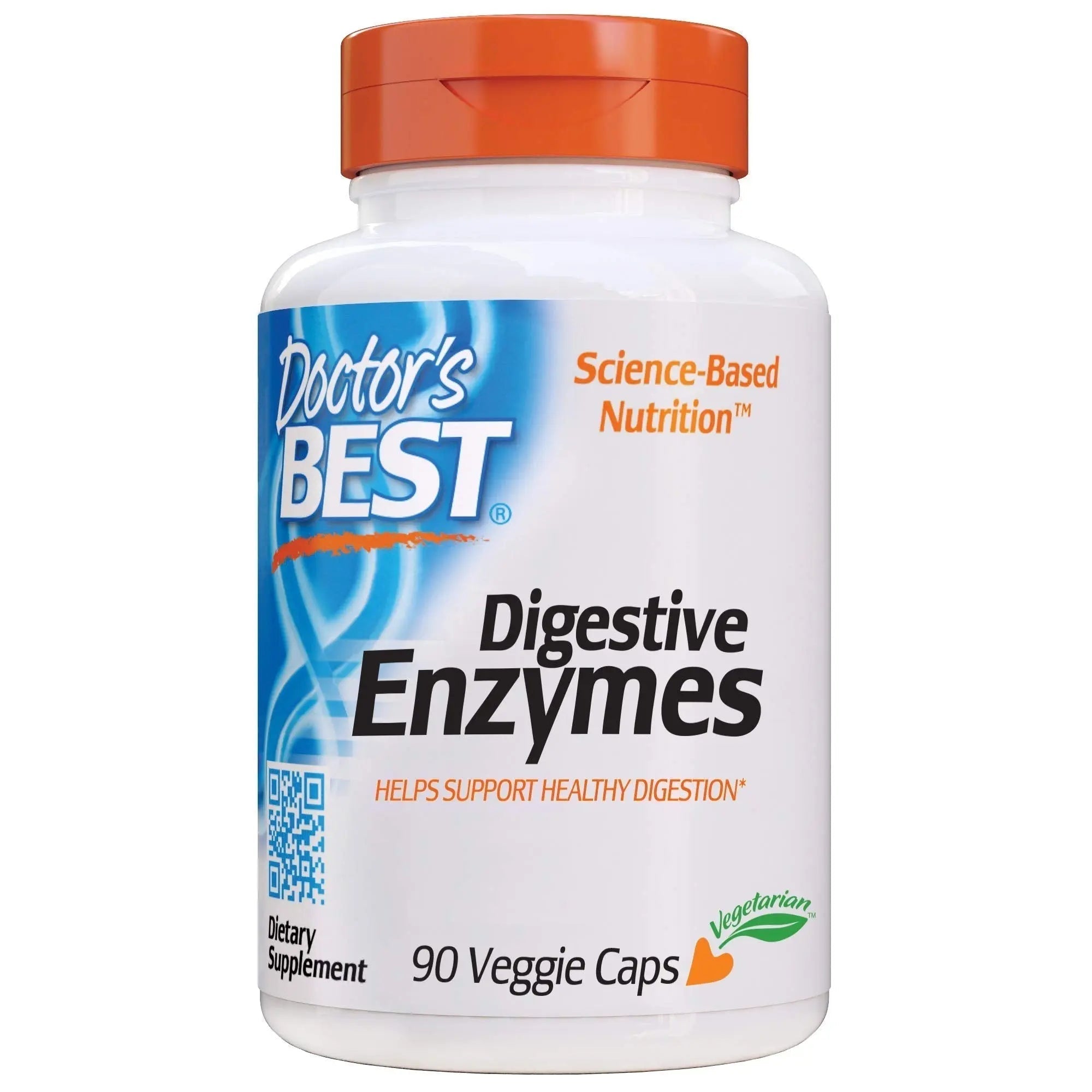 Doctor's Best Digestive Enzymes Non-GMO Vegetarian Gluten Free, 90 Cap Doctor's BEST Au supplements