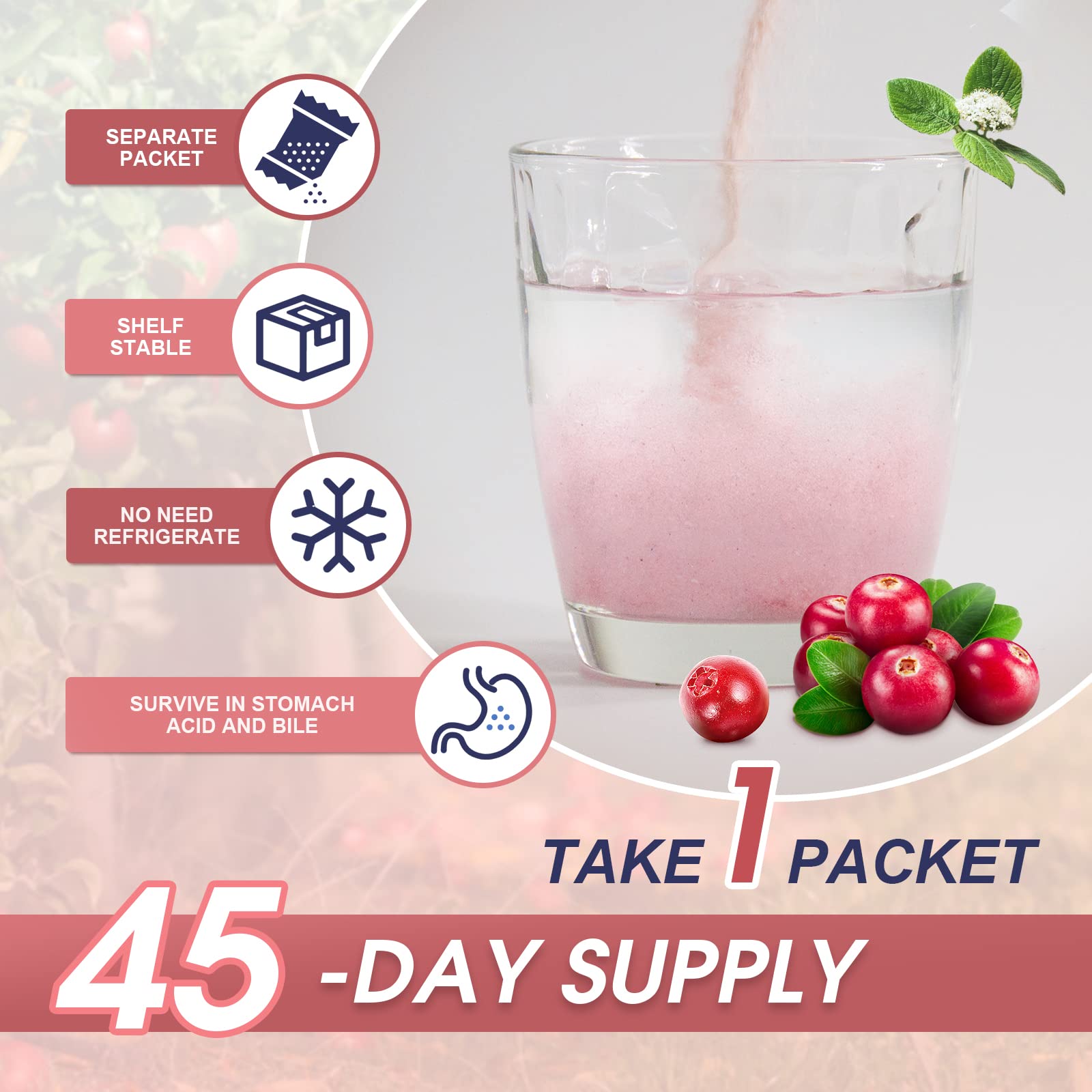 NATURE TARGET Probiotics-for-Women Prebiotics-and-Probiotics-Powder, 100-Billion-CFUs 45-Day-Supply, Women's-Probiotic with D-Mannose and Cranberry for Urinary Tract/Gut/Digestive Health NATURE TARGET Au supplements
