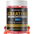 Nutravita NSF Certified Creatine Gummy - Creatine Monohydrate Gummies for Men & Women-5g of Creatine Monohydrate per Serving - Sugar Free,