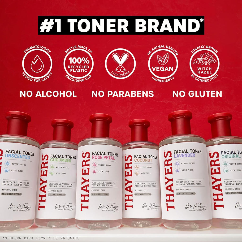 THAYERS Milky Face Toner Skin Care with Snow Mushroom Tremella and Hyaluronic Acid