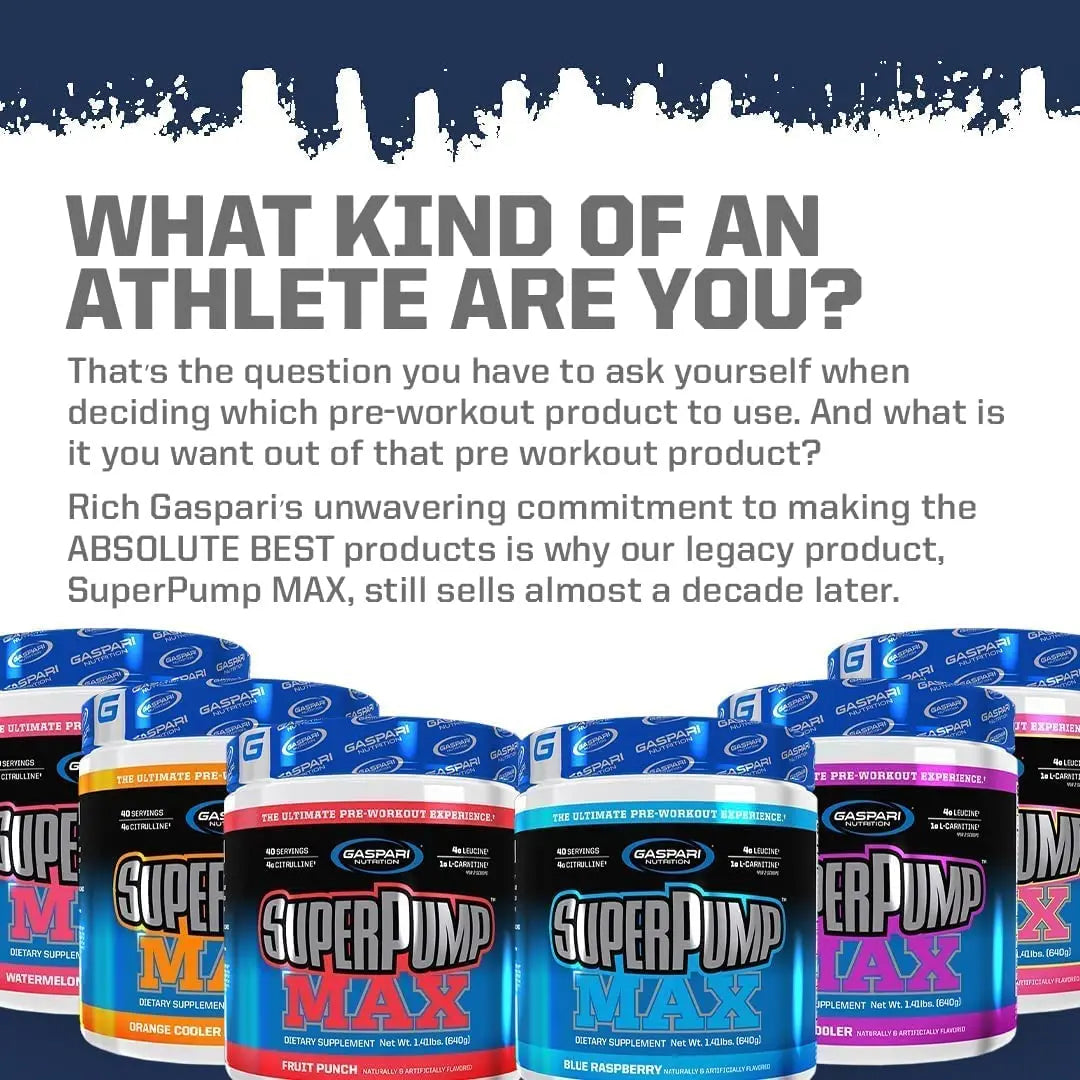 Gaspari Nutrition SuperPump Max Blue Raspberry Ice - 1.41 lbs Gaspari Nutrition Au supplements