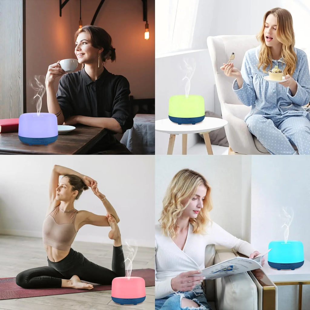 Marchred 300ML Essential Oil Diffuser with Remote Control, 7 LED Color Changing Light Marchred Au supplements