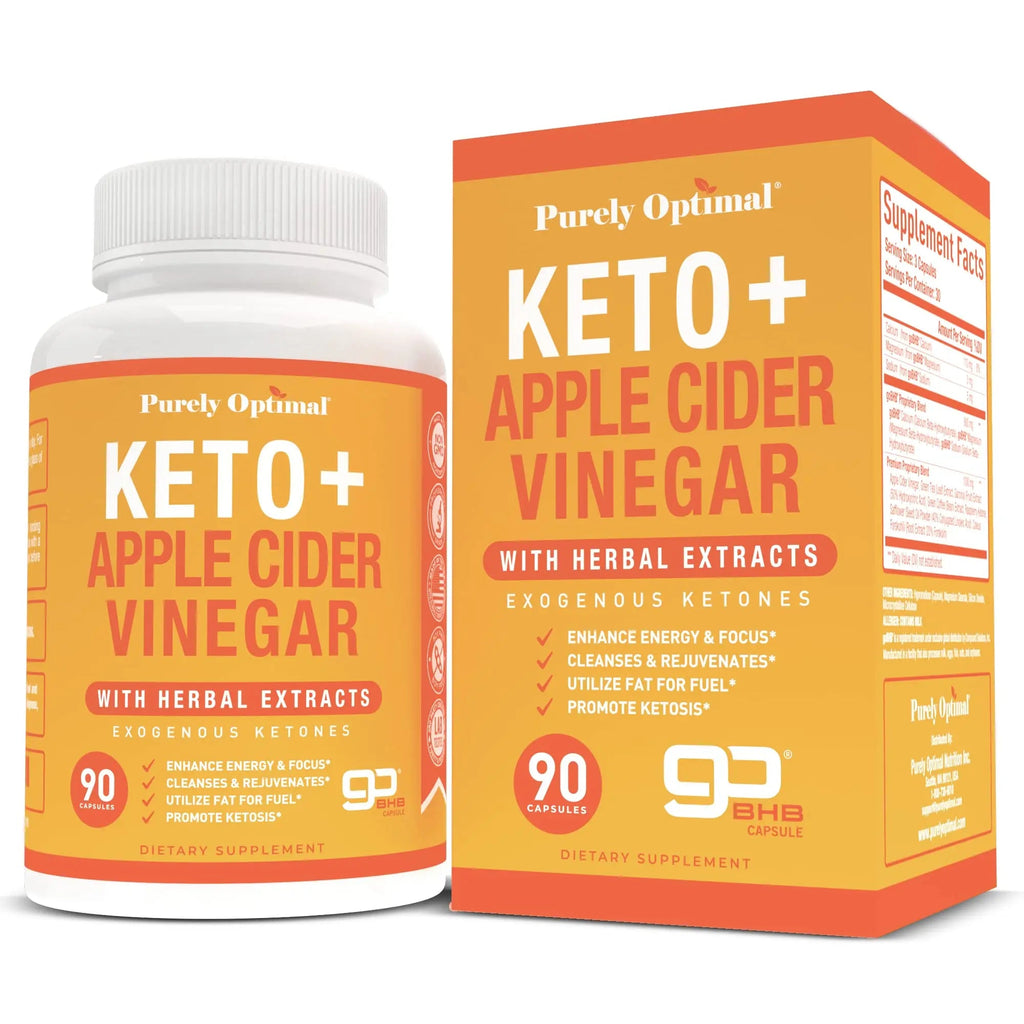 Purely Optimal Premium Keto+Apple Cider Vinegar Pills - Promote Ketosis, Boost Energy Purely Optimal Au supplements