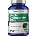 NusaPure Calcium D-Glucarate 500 mg 150 Veggie Caps, Vegan, Non-GMO, Gluten-Free NusaPure Au supplements