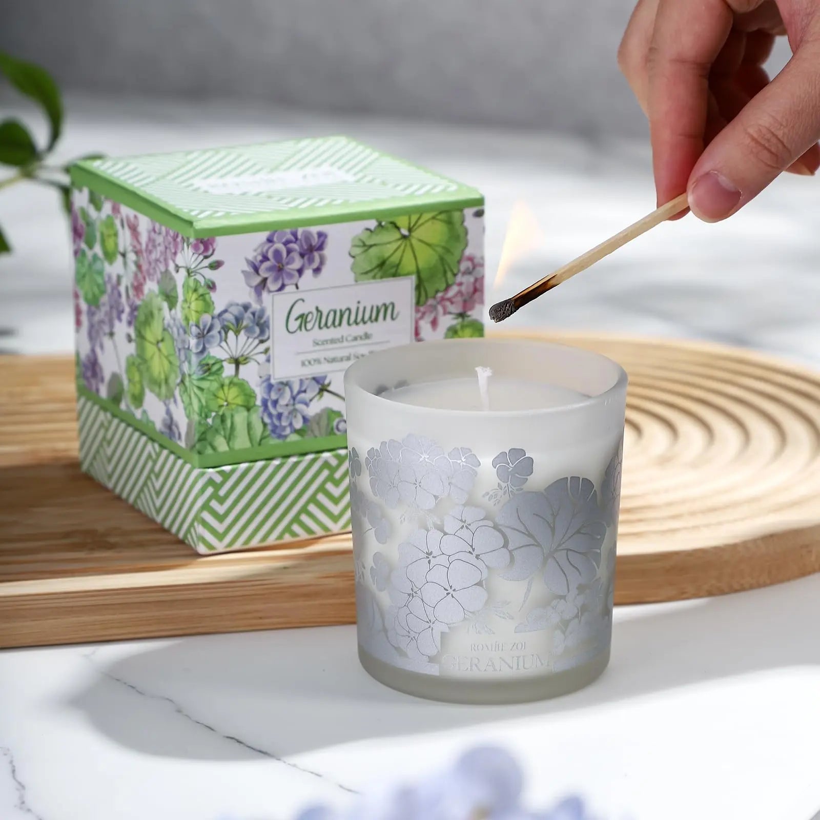 ROMIIE ZOI Scented Candle - Geranium - 6oz Aromatherapy Soy Wax Jar Candle for Home, Gifts for Women ROMIIE ZOI Au supplements