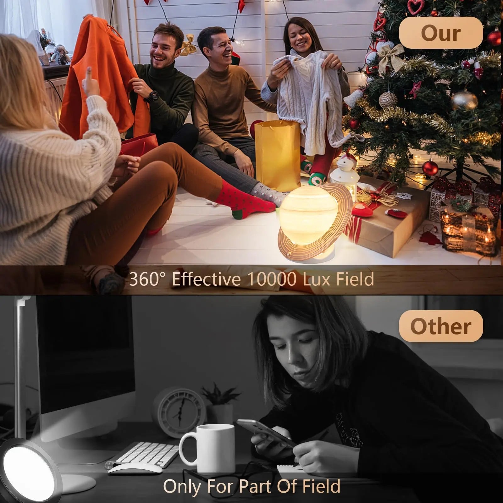 Doraubia Light Therapy Lamp,10000 Lux Sun Lamp with 3 Color Temperatures Doraubia Au supplements