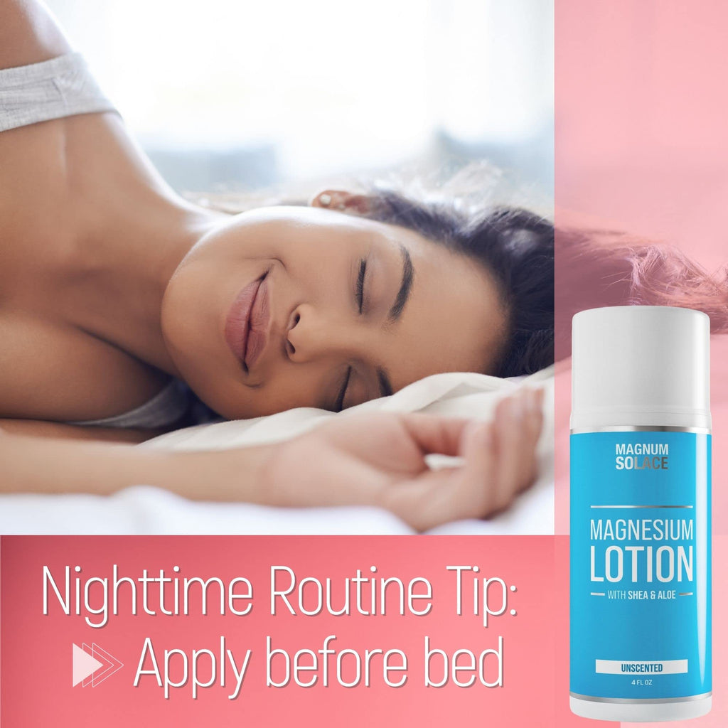 Magnesium Lotion with Shea Butter – Apply to Legs – Alternative to Topical Magnesium Cream Magnum Solace Au supplements