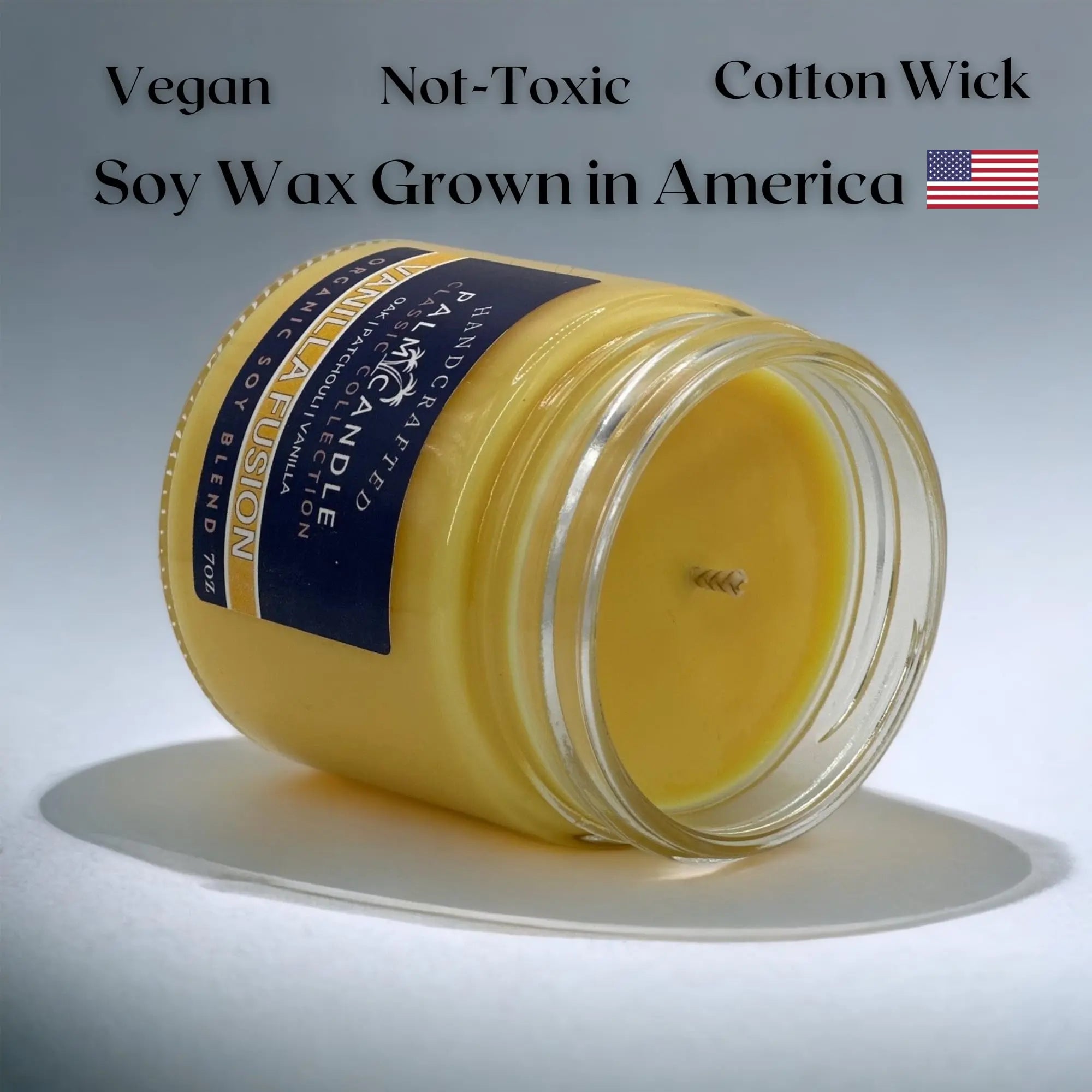 Vanilla & Wood Fusion Premium Soy Candle for Home Scented Candle 7 Ounces of Pure Aromatic Bliss Msupps.com Au supplements