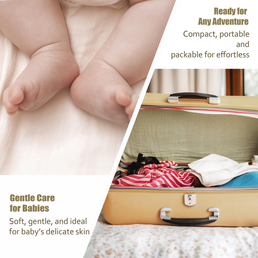 Ourmed Life Face Towels, Disposable Biodegradable Facial Towels for Sensitive Skin