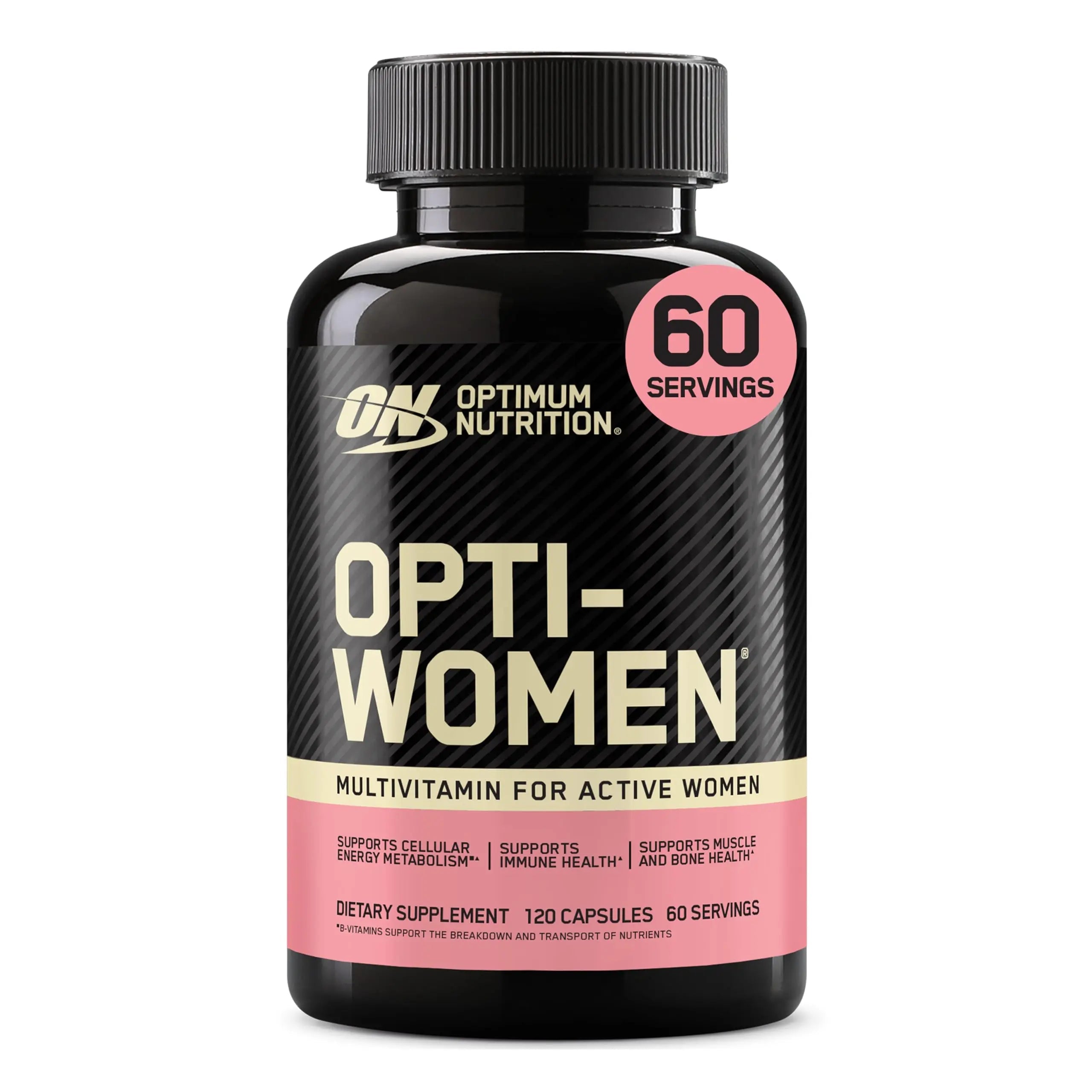 Optimum Nutrition Opti-Women, Vitamin C, Zinc and Vitamin D for Immune Support Womens Daily Multivitamin Supplement with Iron, Capsules, 120 Count Optimum Nutrition Au supplements