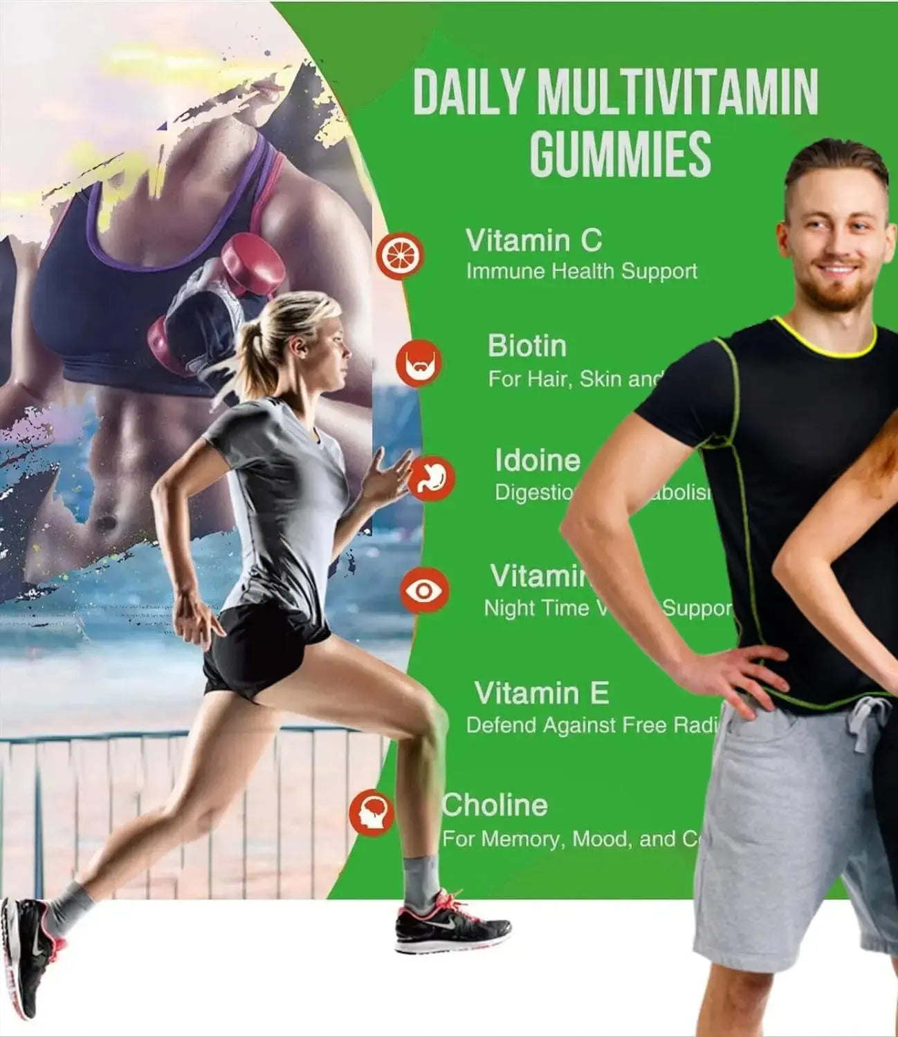 Organic Greek® Multivitamin Gummies with Vitamin A, C, D, E, Zinc, B12, Biotin, B6, Iodine, Pantothenic Acid for Men & Women Organic Greek Au supplements