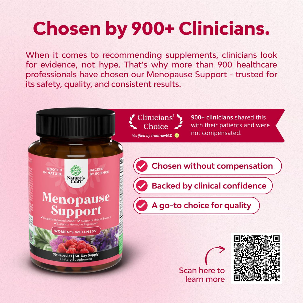 Complete Herbal Menopause Supplement for Women - Multibenefit Menopause Ease Hormone Balance for Women for Night Sweats Mood and More with Dong Quai Vitex Chaste Berry and Black Cohosh - 90 Count Natures Craft Au supplements