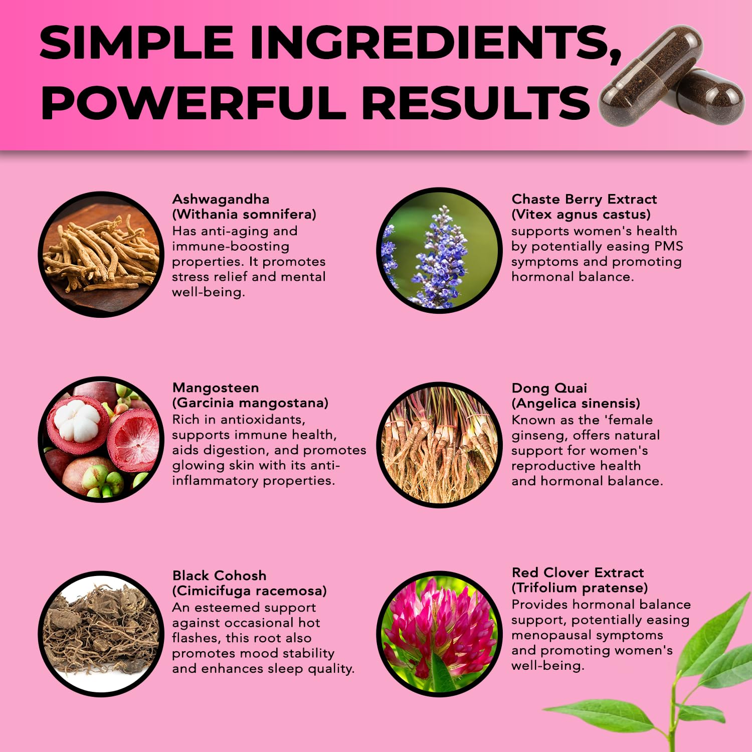 Perimenopause & Menopause Support Supplement for Women – Multi‑Symptom Relief with Black Cohosh & Red Clover Isoflavones | Ashwagandha Adaptogen & Herbal Blend | Hormone Balance Support | 120 Capsules SelecWell Au supplements